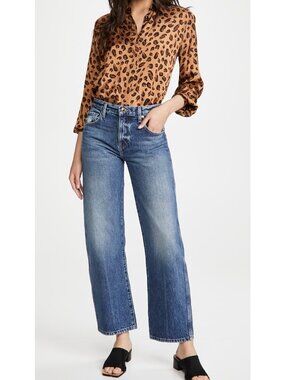 Khaite Kerrie Mid Rise Relaxed Jeans in Lincoln